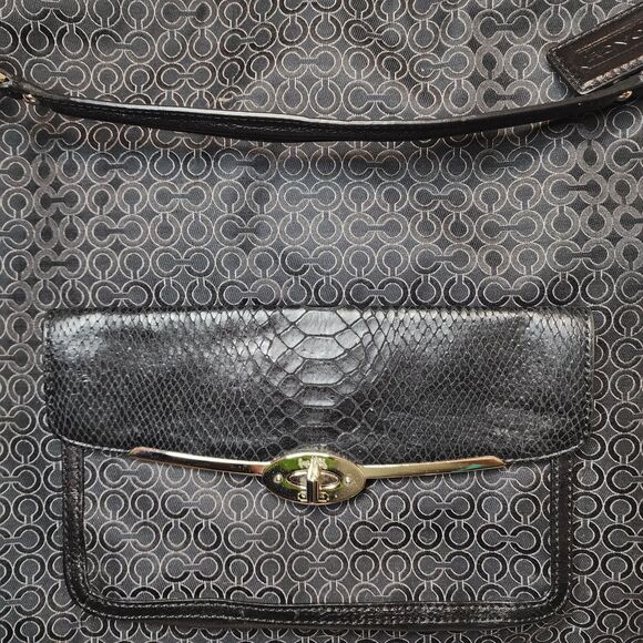 Coach Handbag Madison OP Art Pearlescent Signature Large K1373-27906 - Picture 4 of 14